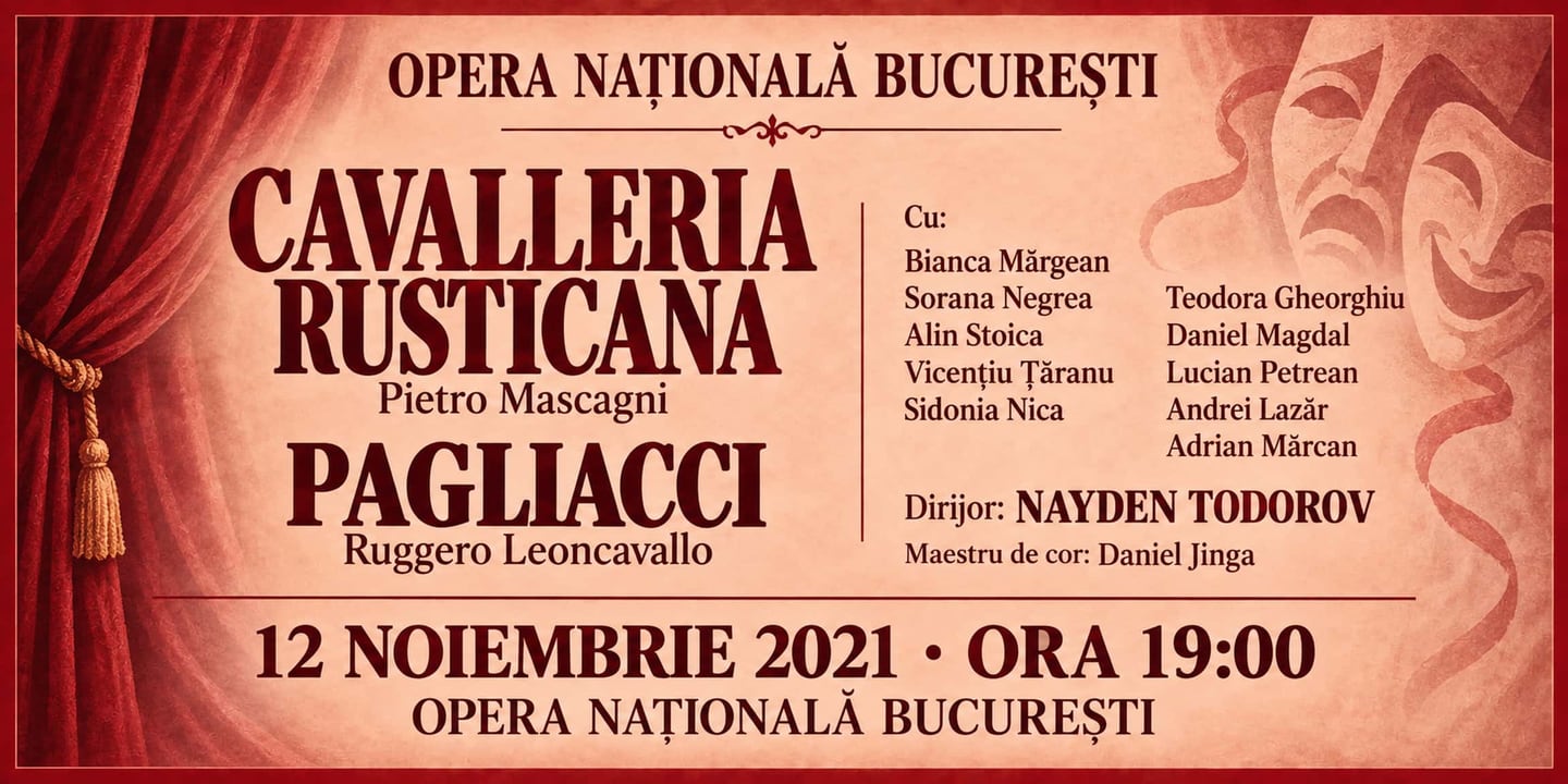 Event banner: Cavalleria rusticana / Pagliacci (12.11.2021)