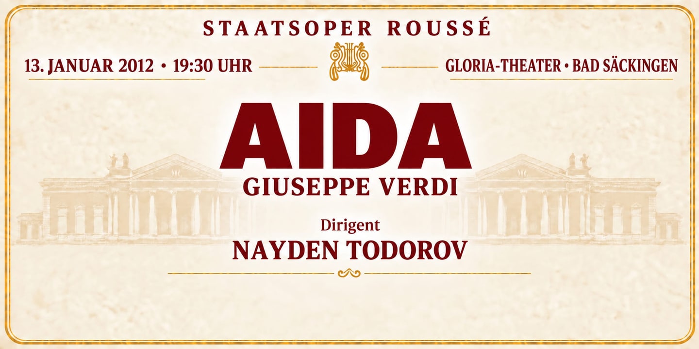 Event banner: Aida by Verdi (13.01.2012)