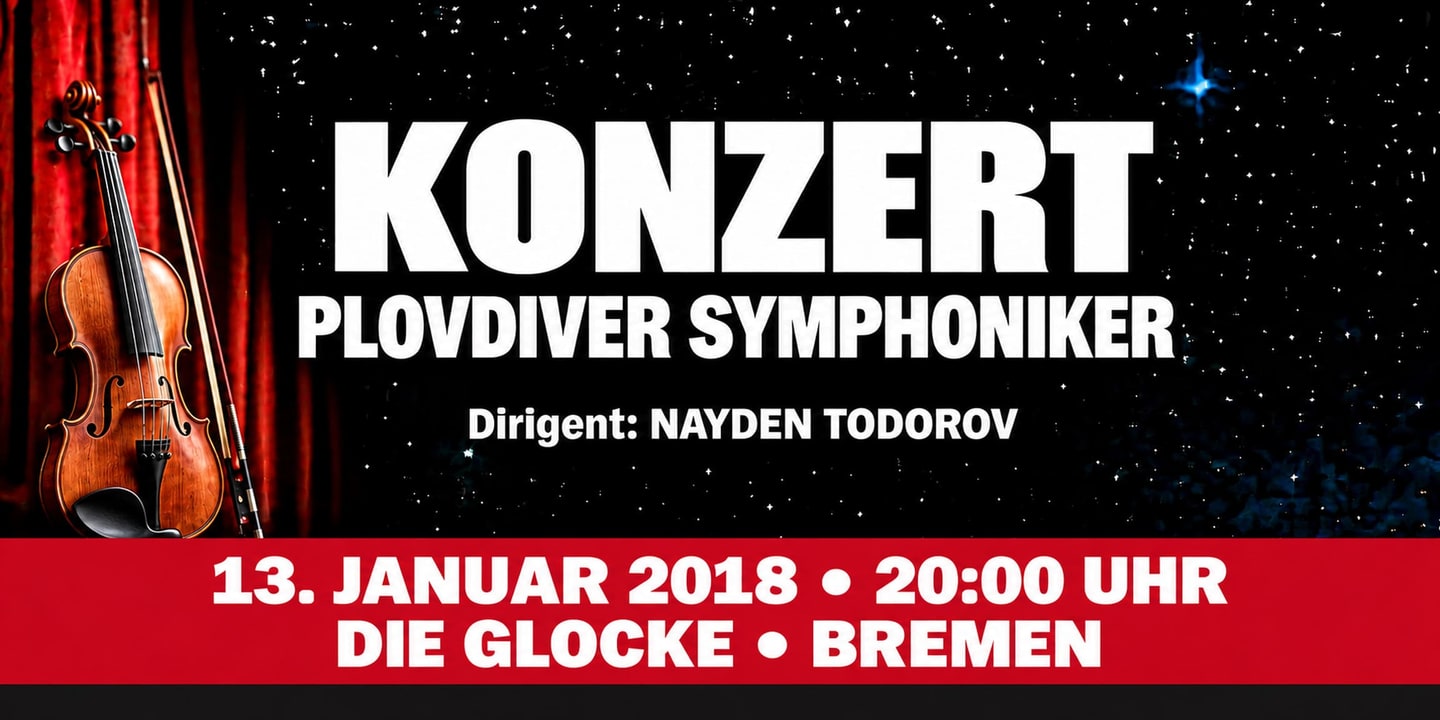 Event banner: Concert with Plovdiver Symphoniker (13.01.2018)