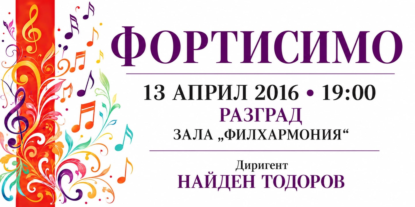 Event banner: Fortissimo (13.04.2016)