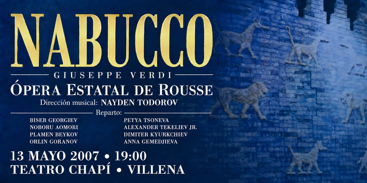 Event banner: Nabucco by Verdi (13.05.2007)