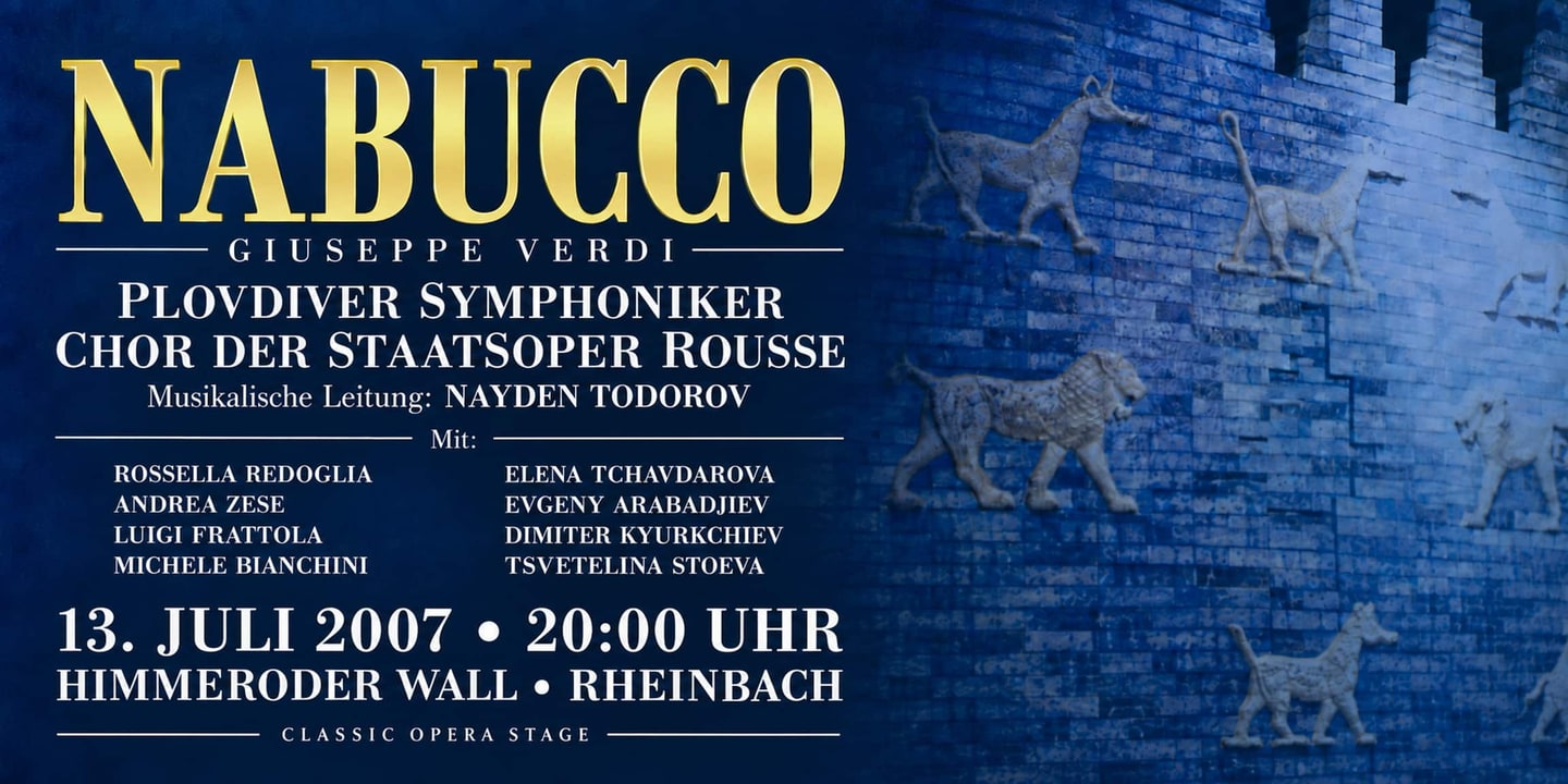 Event banner: Nabucco by Verdi (13.07.2007)
