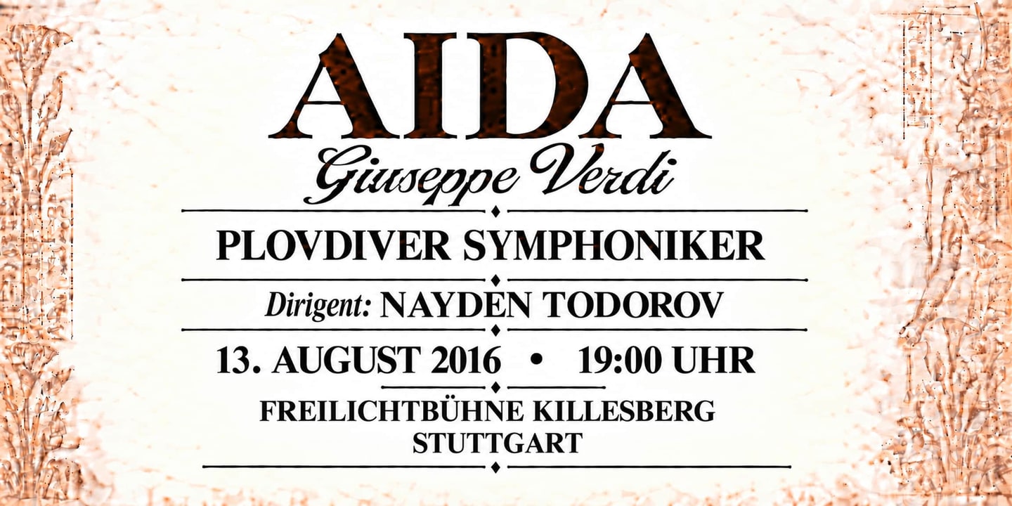Event banner: Aida (13.08.2016)