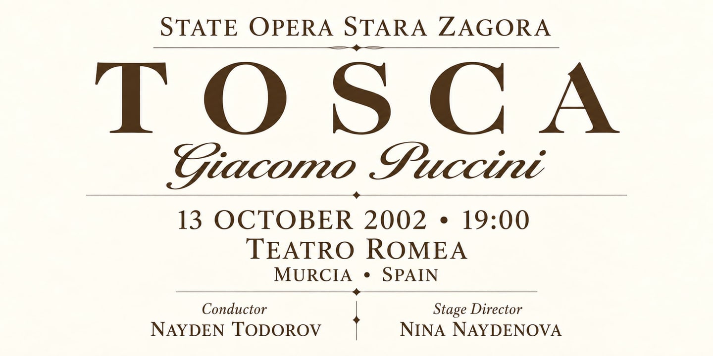 Event banner: Tosca (13.10.2002)