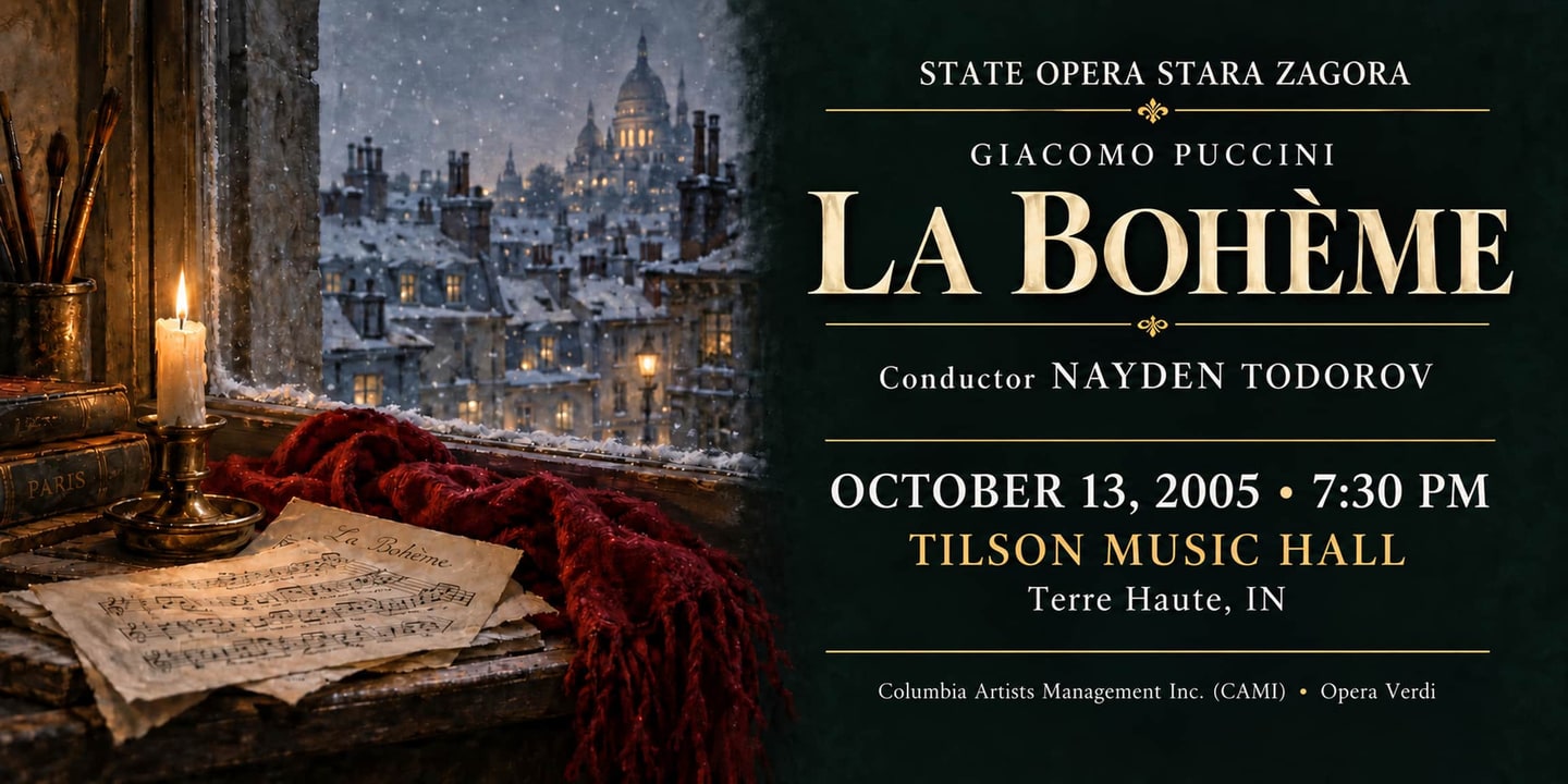 Event banner: La bohème (13.10.2005)