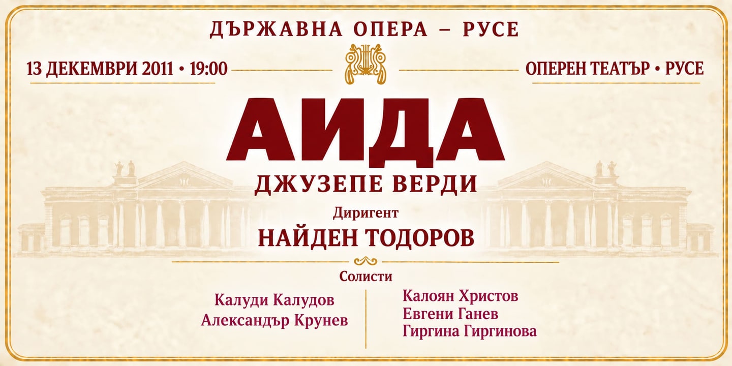 Event banner: Aida by Verdi (13.12.2011)