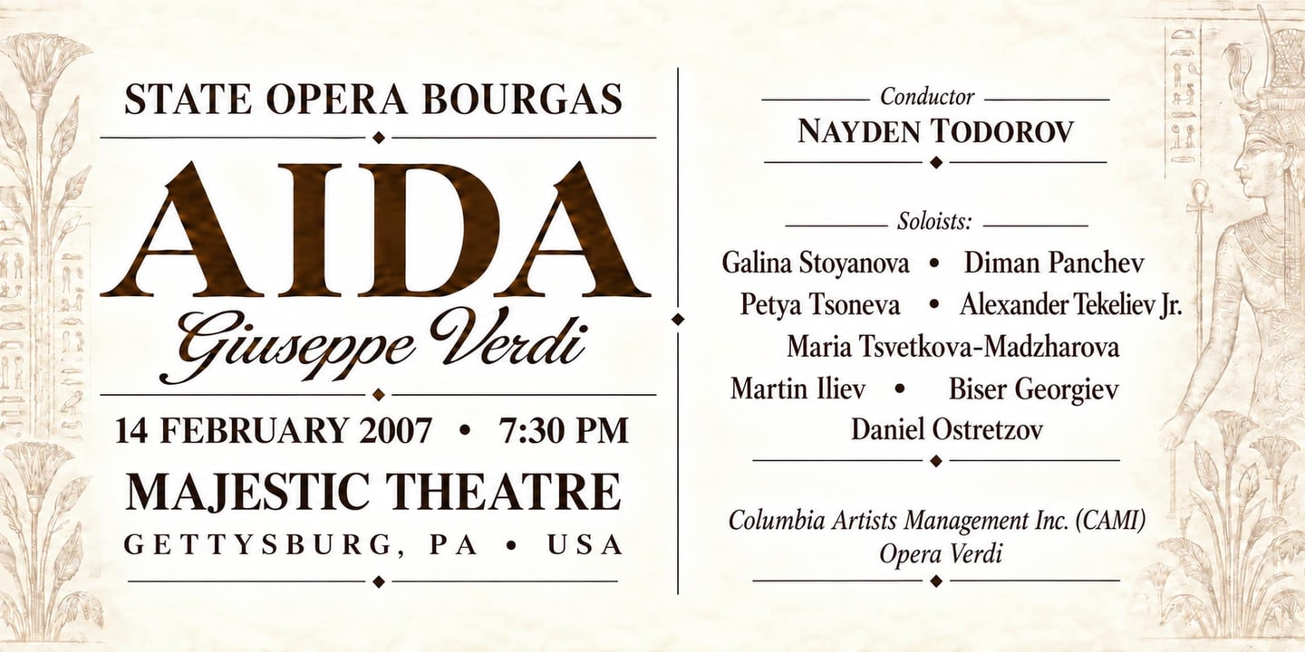 Event banner: Aida by Verdi (14.02.2007)
