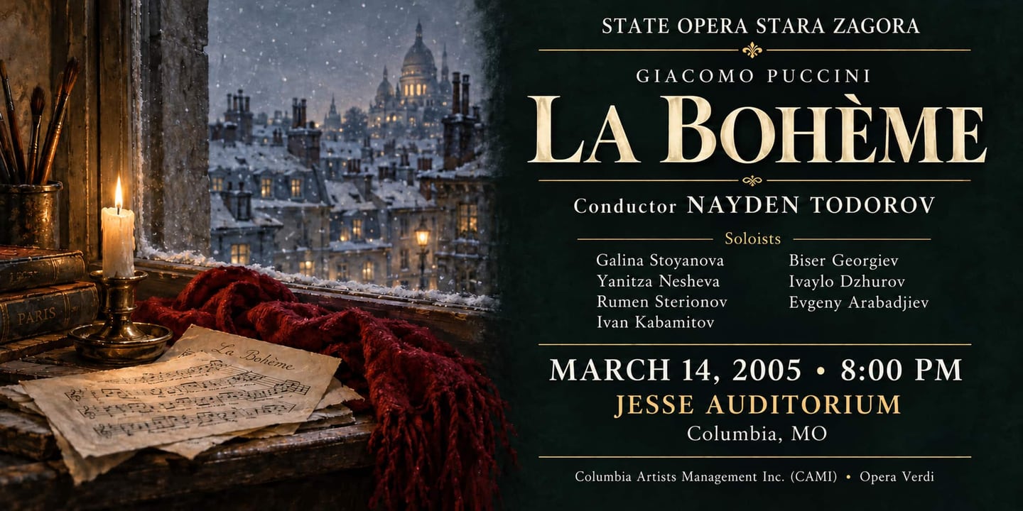 Event banner: La bohème (14.03.2005)