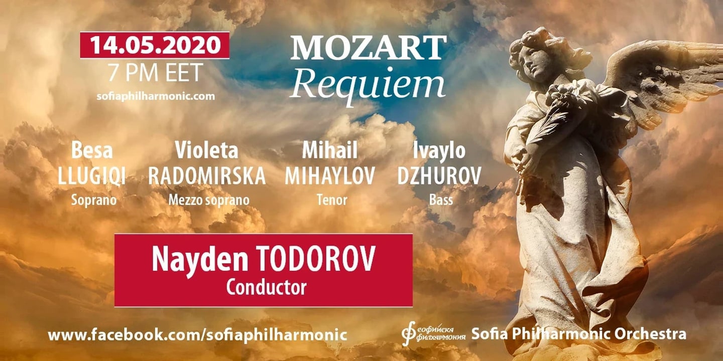Event banner: Mozart – Requiem with Nayden Todorov (14.05.2020)