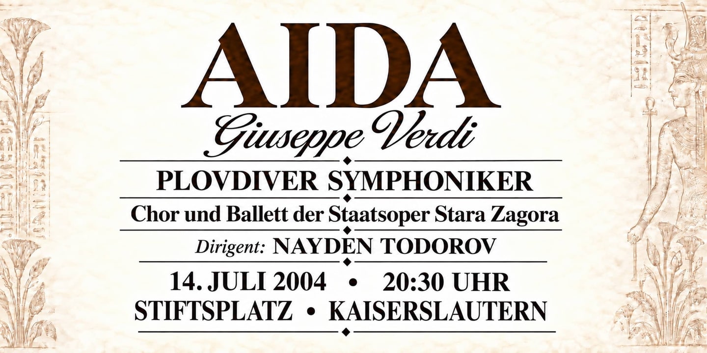 Event banner: Aida by Verdi (14.07.2004)