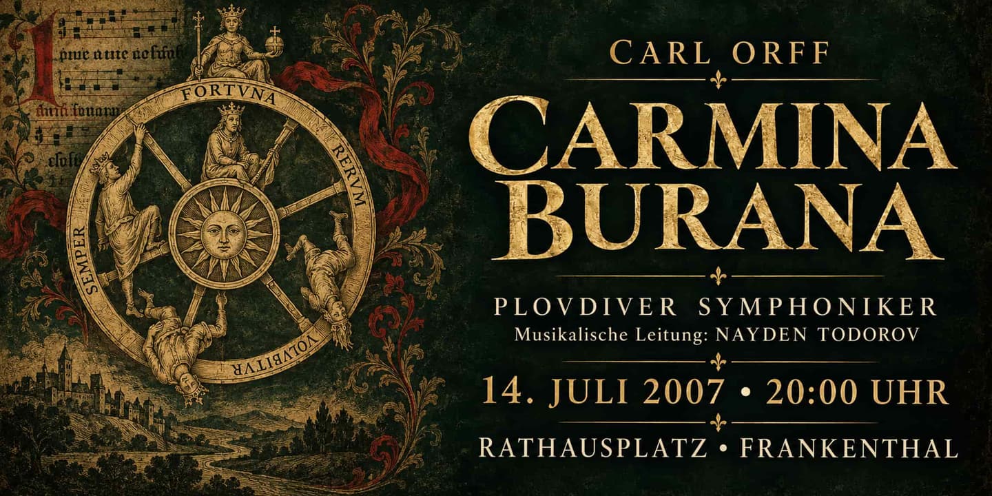 Event banner: Concert with Plovdiv Philharmonic Orchestra (14.07.2007)