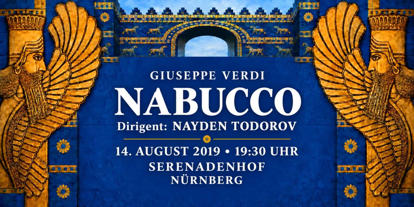 Event banner: Nabucco in Nürnberg (14.08.2019)