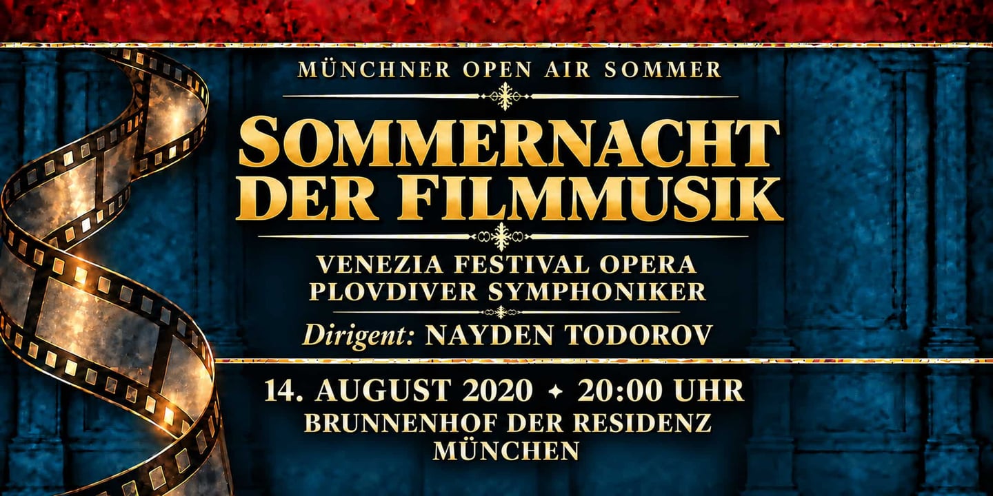 Event banner: Sommernacht der Filmmusik (Münchner Open Air Sommer) (14.08.2020)