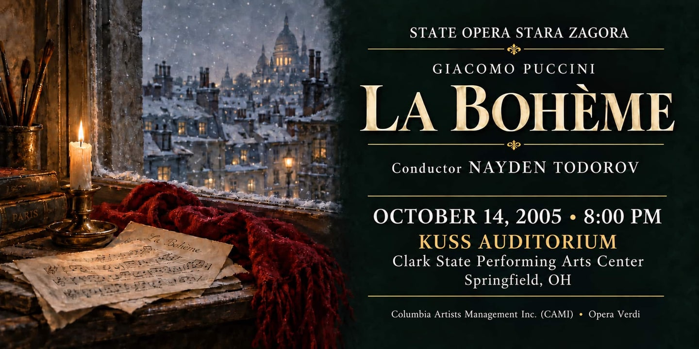 Event banner: La bohème (14.10.2005)