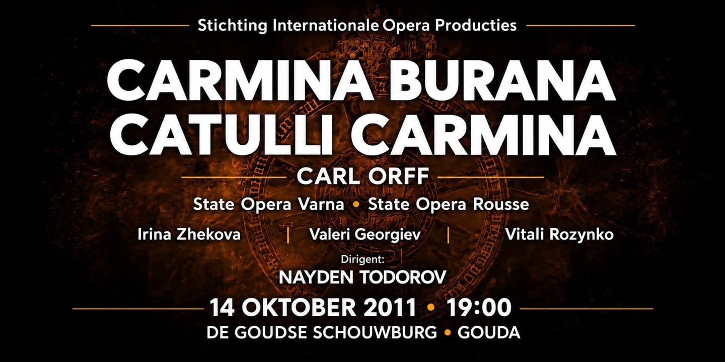 Event banner: Carmina Burana & Catulli Carmina (14.10.2011)
