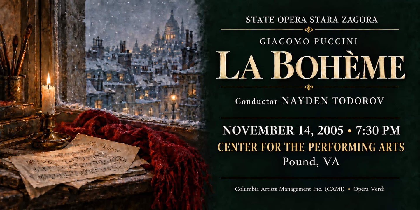 Event banner: La bohème (14.11.2005)