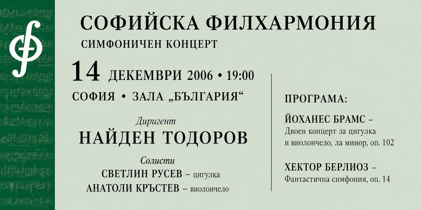 Event banner: Nayden Todorov/Svetlin Roussev/Anatoli Krastev (14.12.2006)