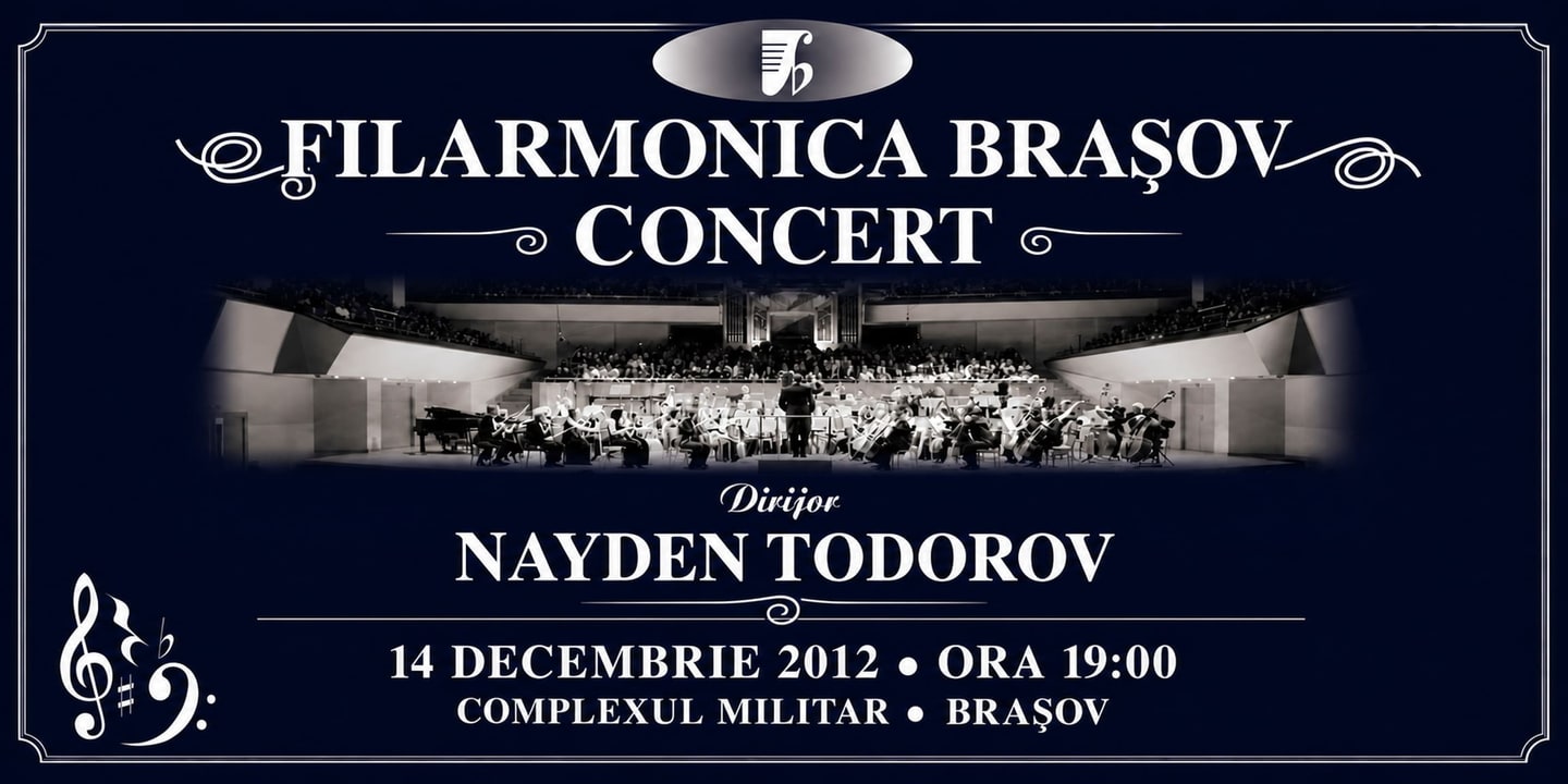 Event banner: Concert with Brașov Philharmonic (14.12.2012)