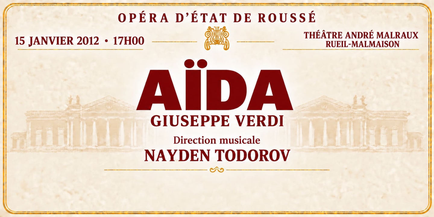 Event banner: Aida by Verdi (15.01.2012)
