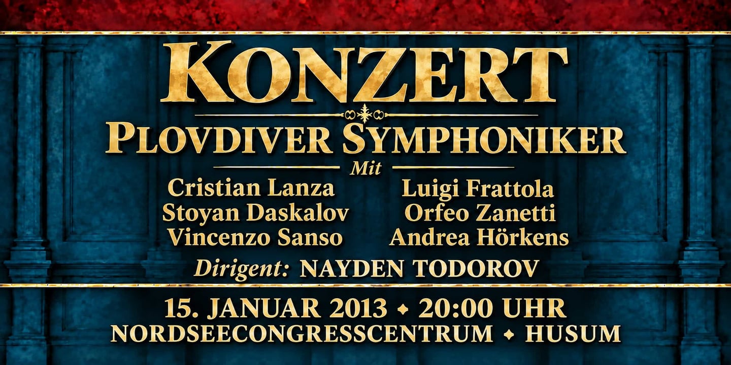 Event banner: Concert with Plovdiver Symphoniker (15.01.2013)