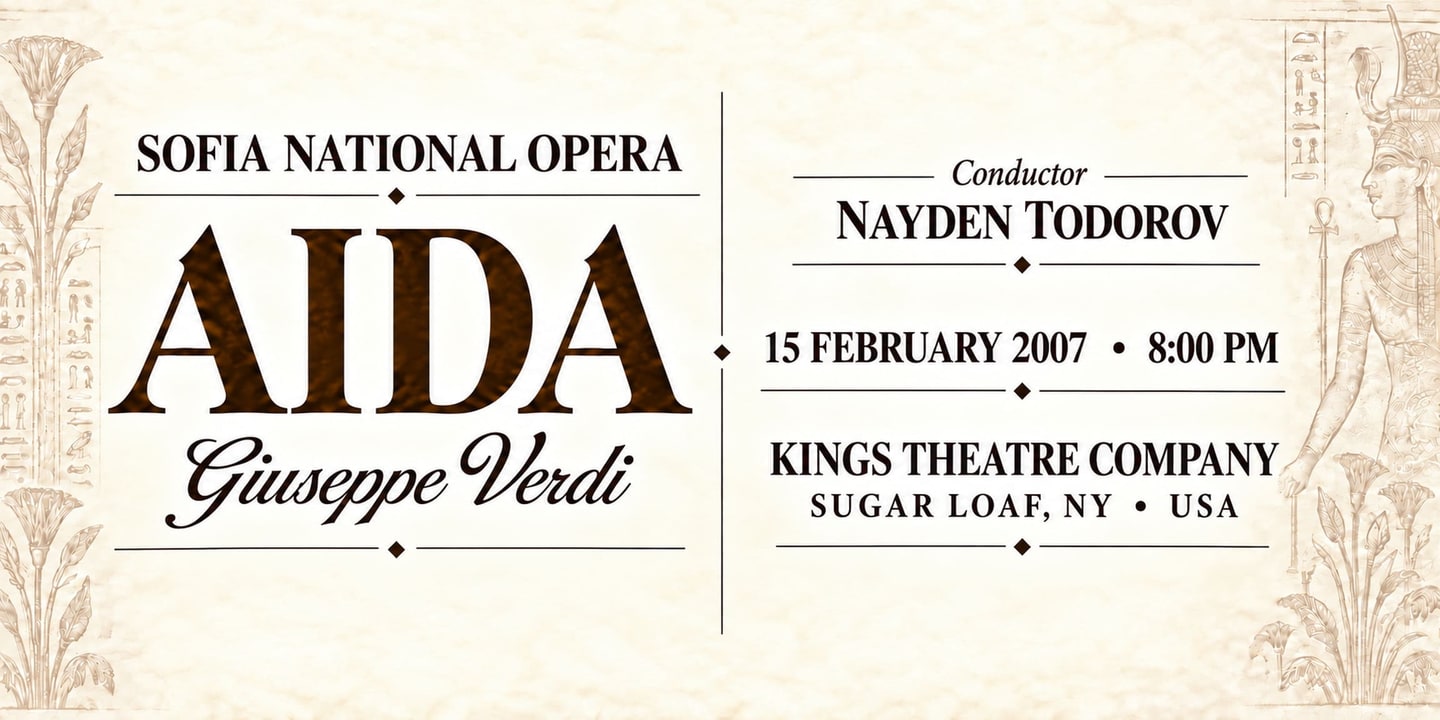 Event banner: Aida by Verdi (15.02.2007)