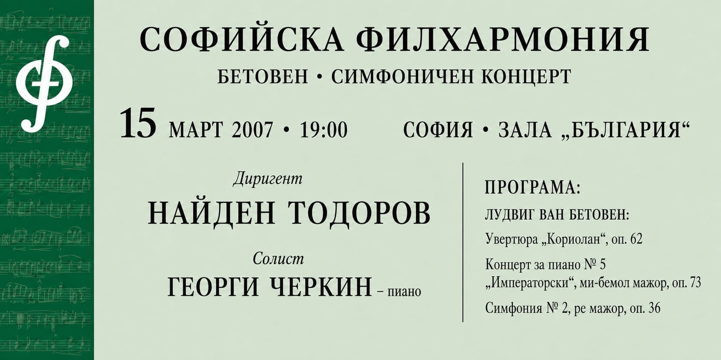 Event banner: Nayden Todorov & Georgi Cherkin (15.03.2007)
