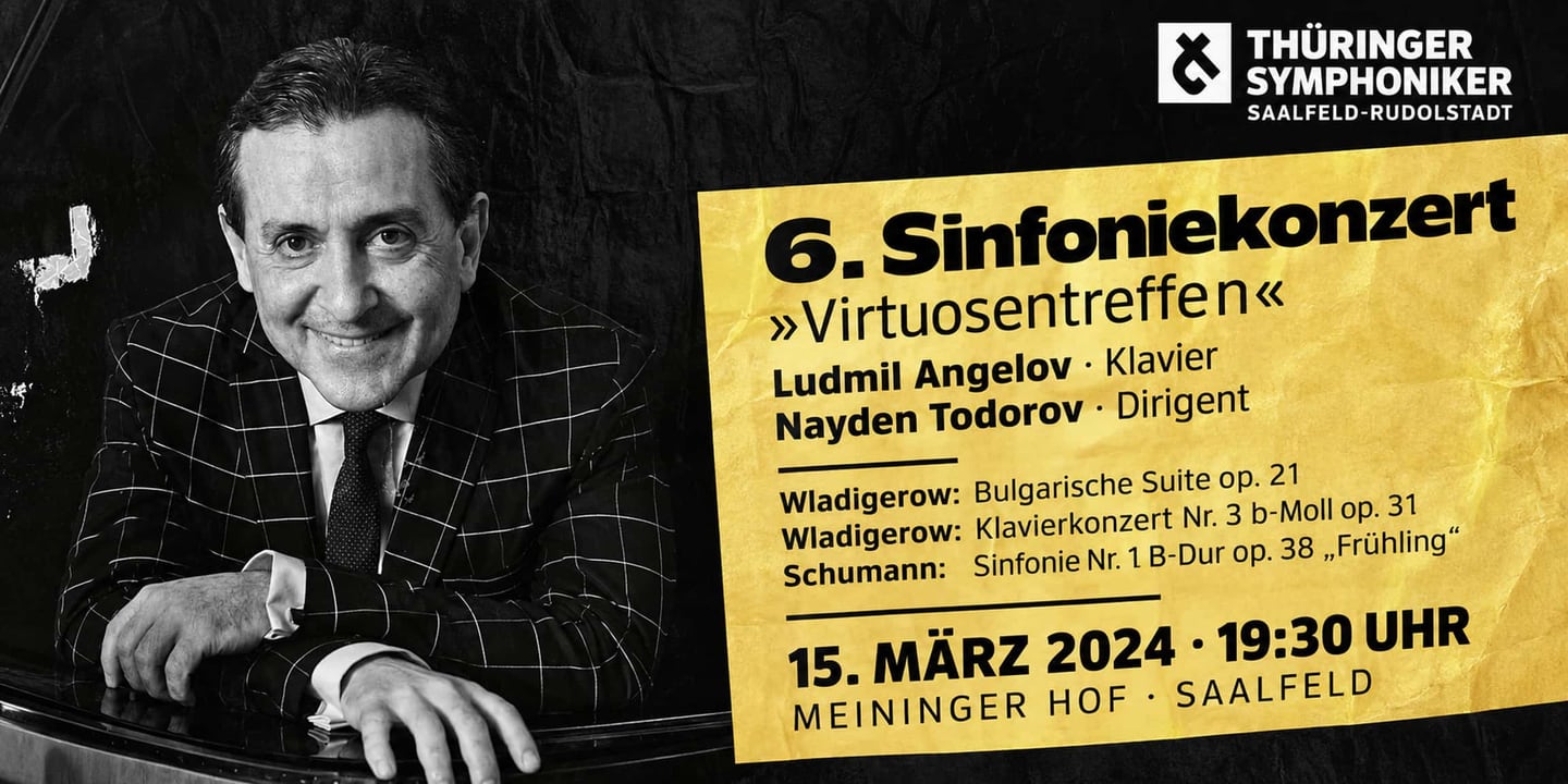 Event banner: Concert with Thüringer Symphoniker Saalfeld-Rudolstadt (15.03.2024)