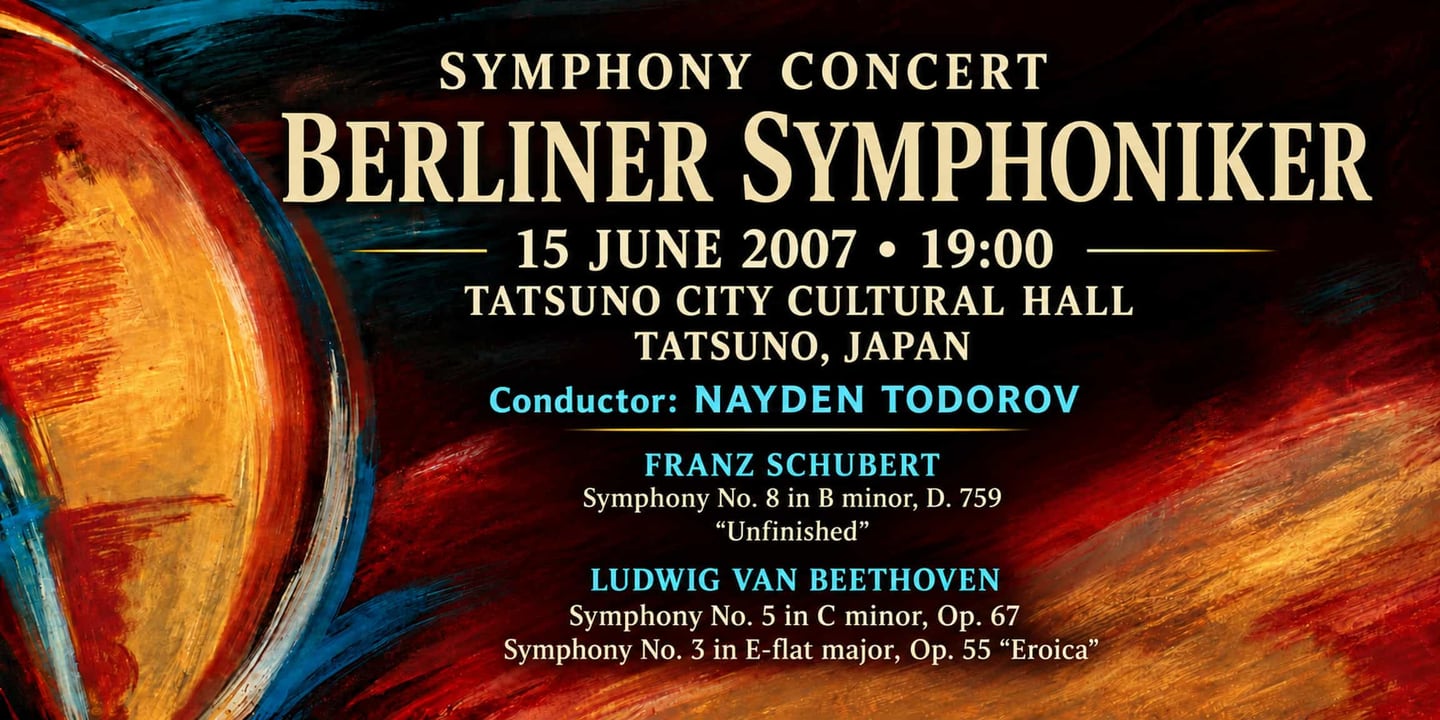 Event banner: Concert with Berliner Symphoniker (15.06.2007)