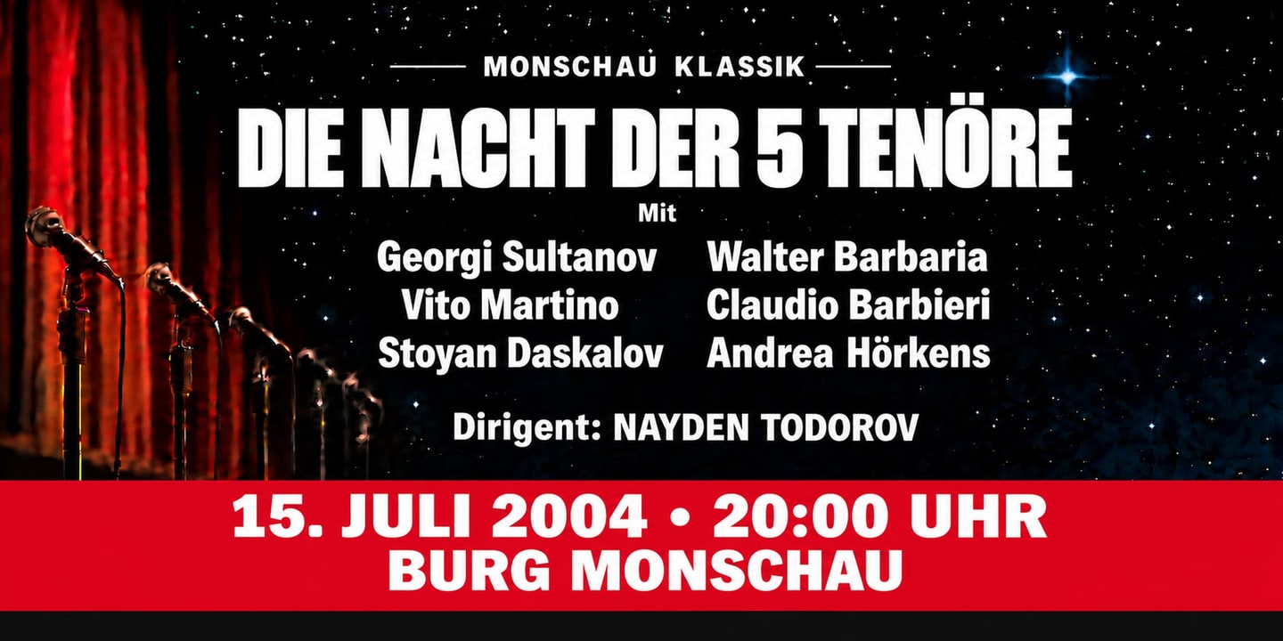 Event banner: Die Nacht der 5 Tenöre (15.07.2004)