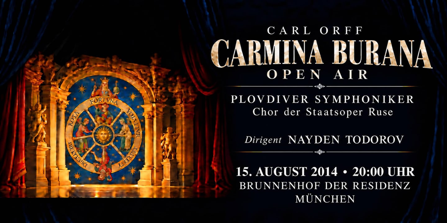 Event banner: Carmina Burana by Orff (15.08.2014)