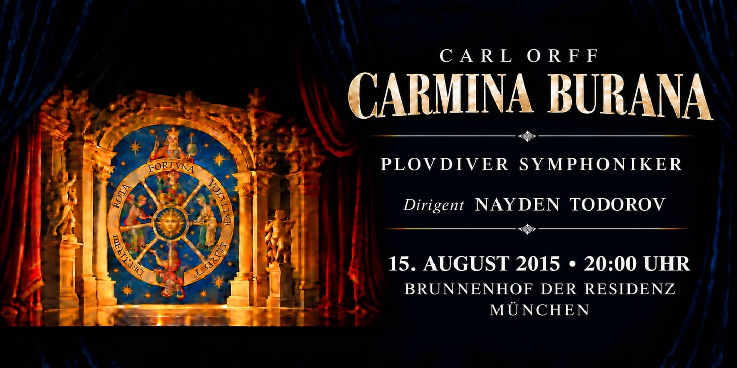 Event banner: Carmina Burana by Orff (15.08.2015)
