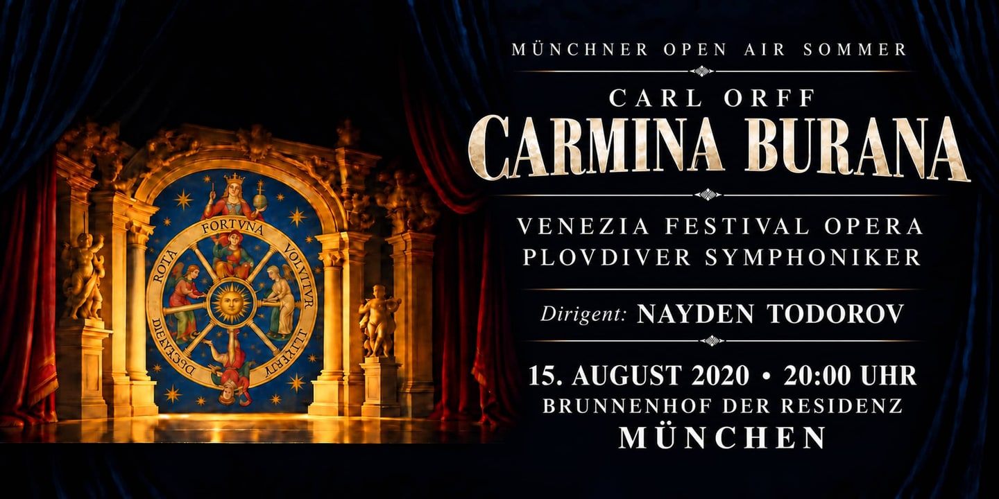 Event banner: Carmina Burana (Münchner Open Air Sommer) (15.08.2020)