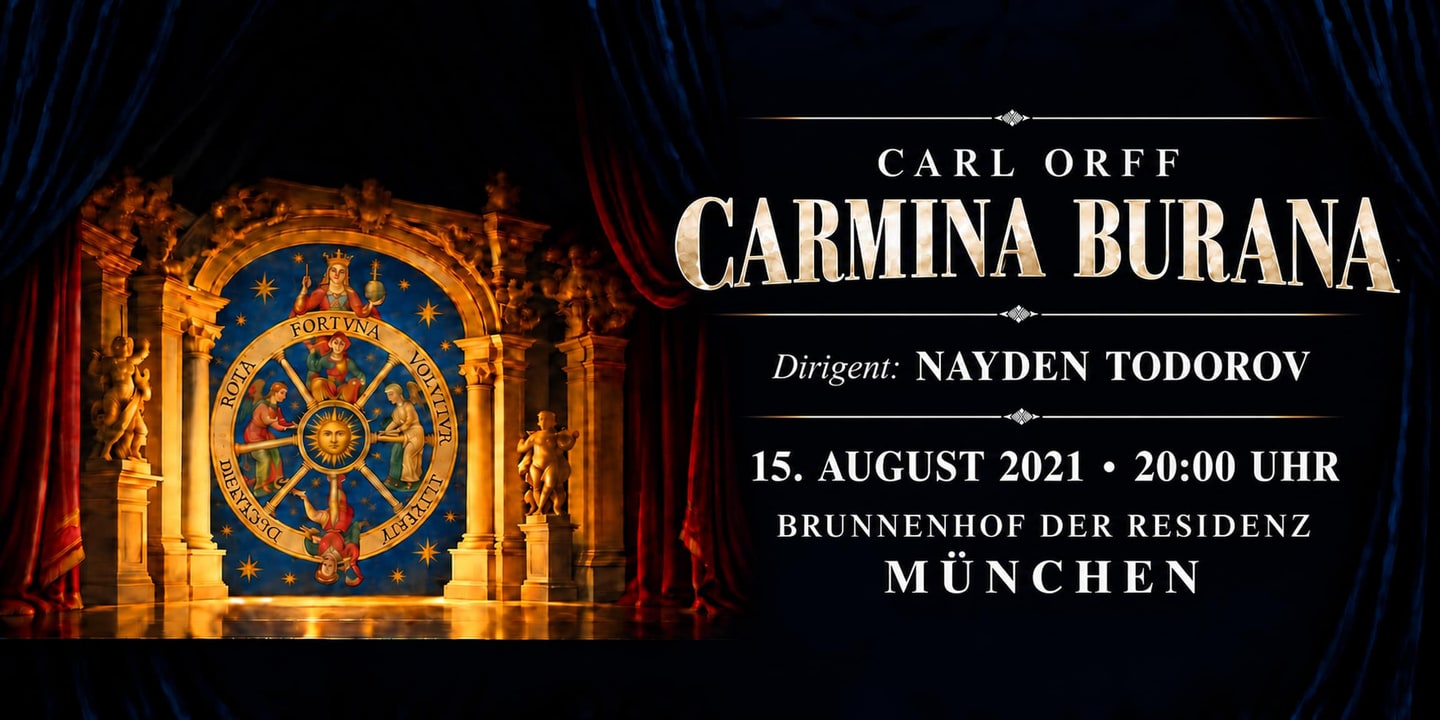 Event banner: Carmina Burana by Orff (15.08.2021)