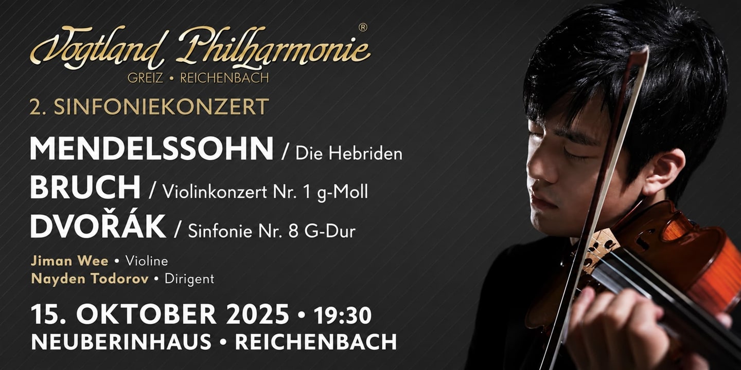 Event banner: Vogtland Philharmonic (15.10.2025)