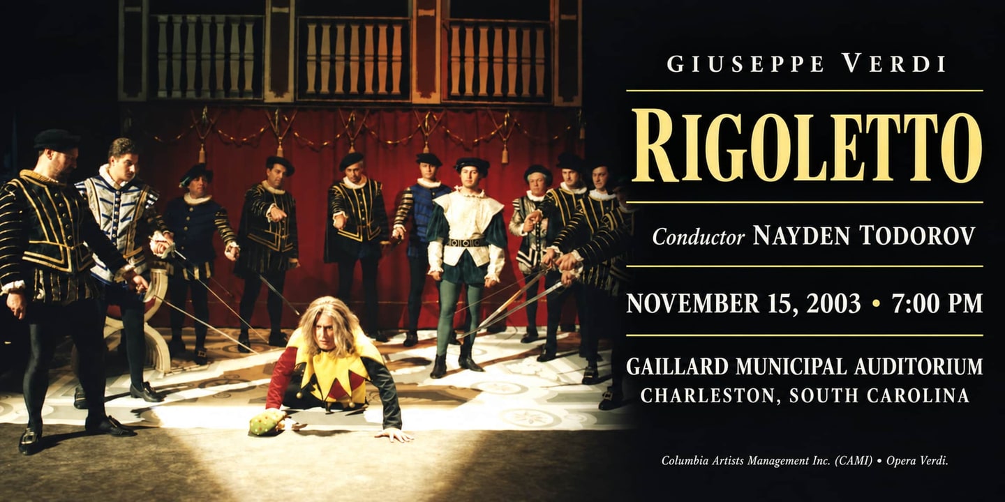 Event banner: Rigoletto (15.11.2003)