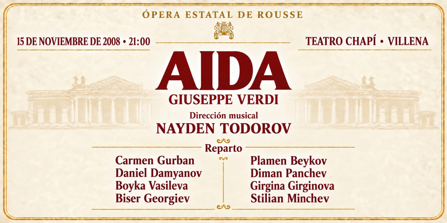 Event banner: Aida by Verdi (15.11.2008)