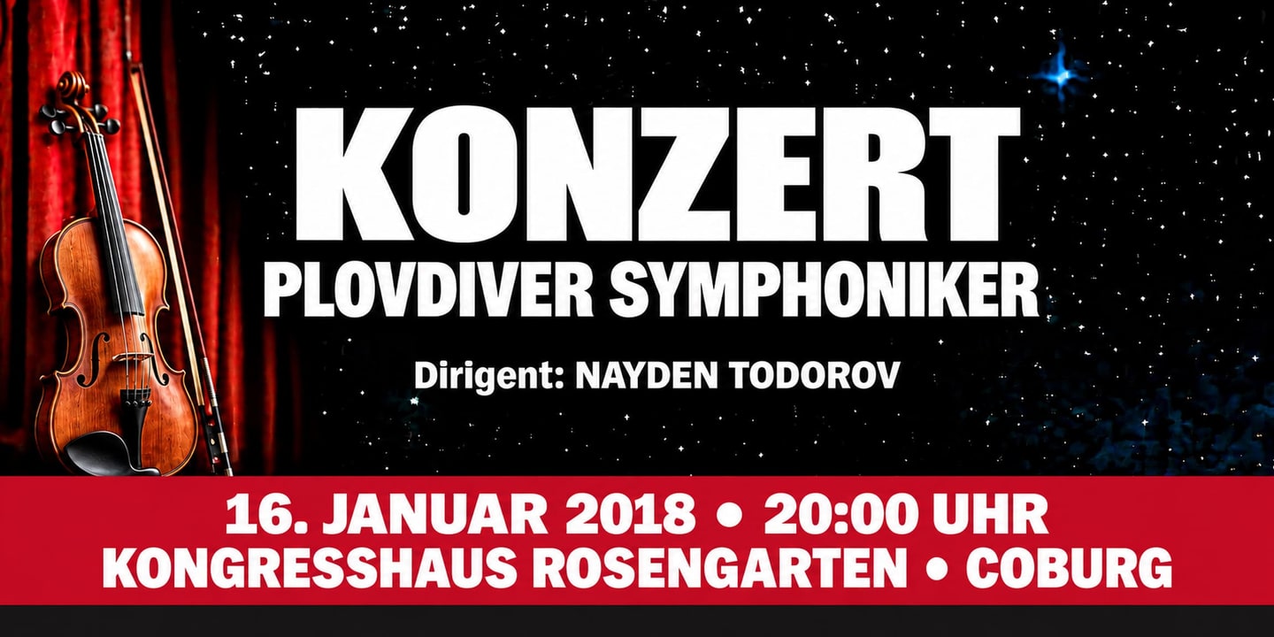 Event banner: Concert with Plovdiver Symphoniker (16.01.2018)