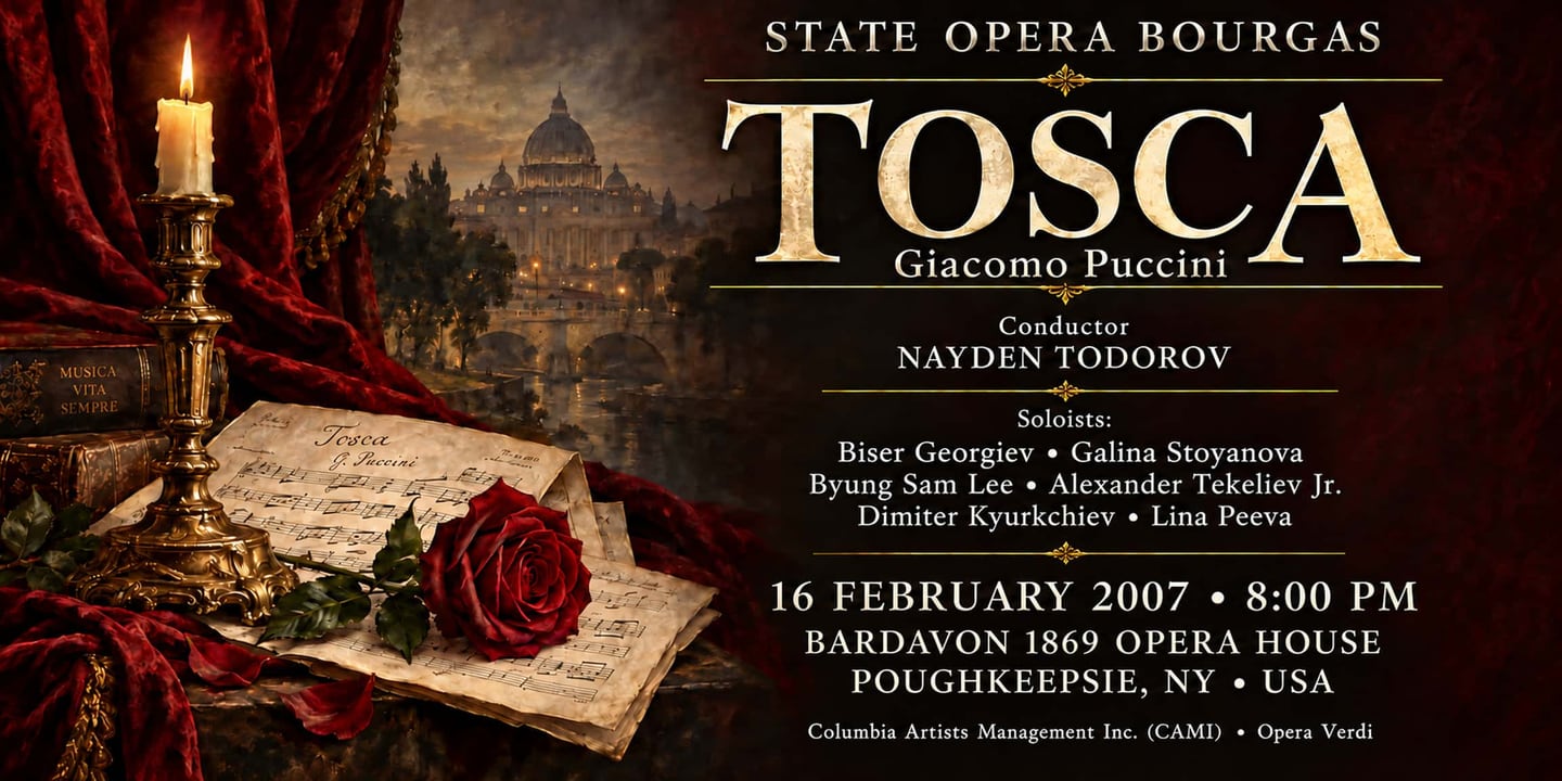 Event banner: Tosca by Puccini (16.02.2007)
