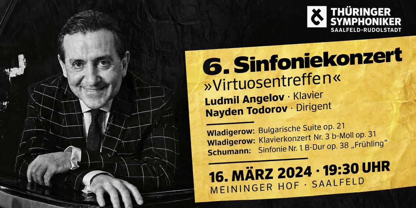 Event banner: Concert with Thüringer Symphoniker Saalfeld-Rudolstadt (16.03.2024)