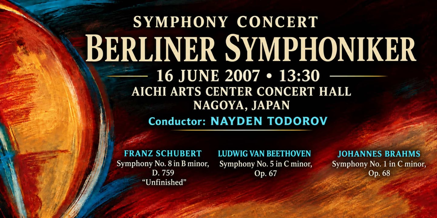 Event banner: Concert with Berliner Symphoniker (16.06.2007)