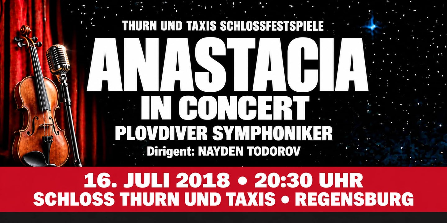 Event banner: Anastacia in Concert – Thurn und Taxis Schlossfestspiele (16.07.2018)