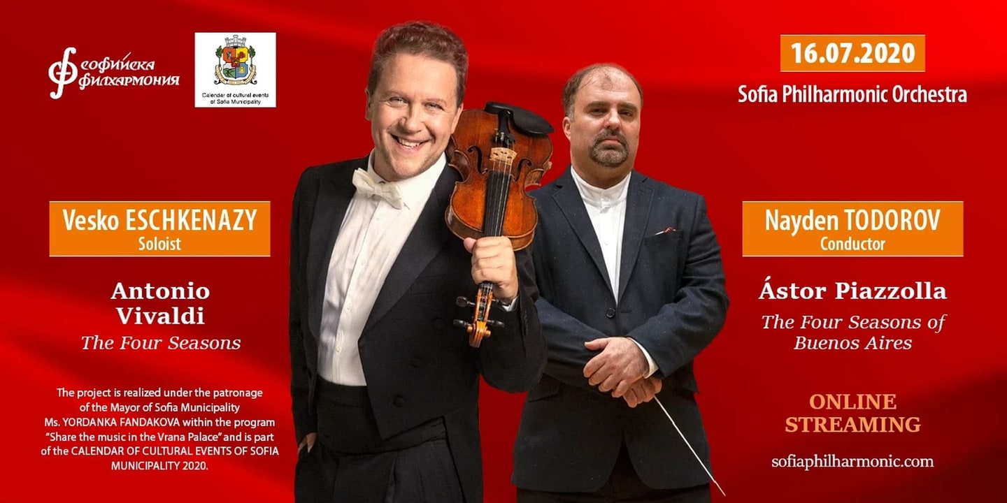 Event banner: The Four Seasons with Vesko Eschkenazy & Nayden Todorov (16.07.2020)