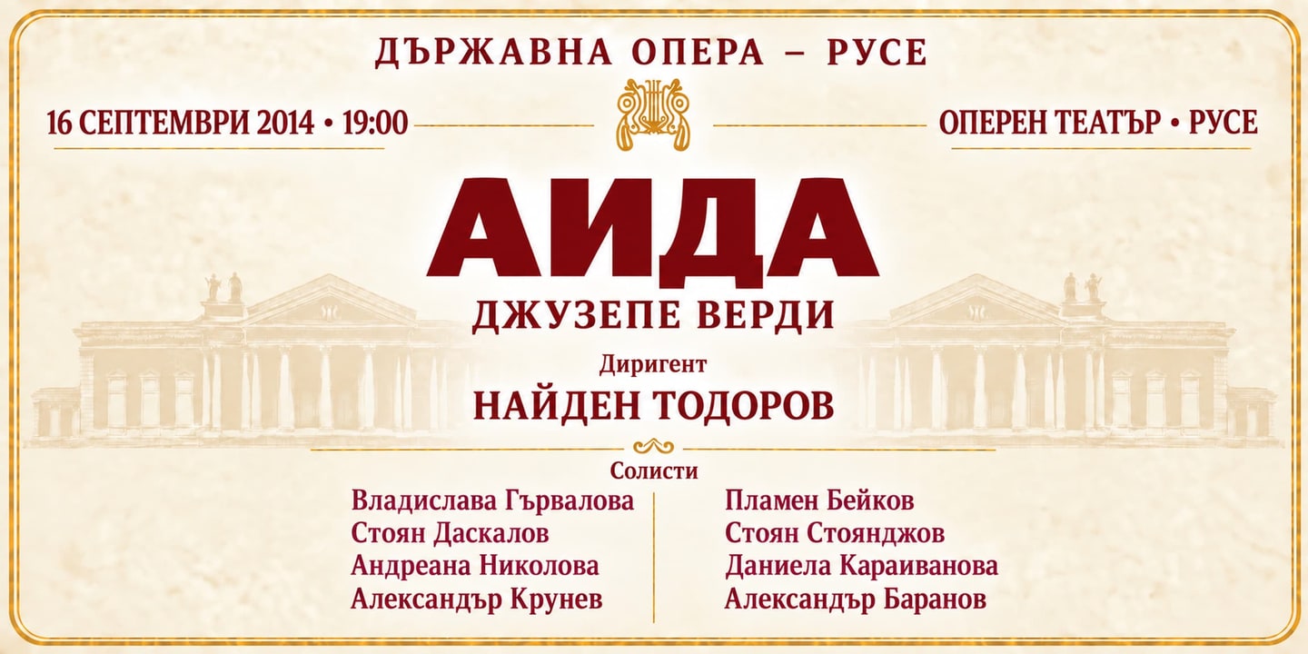 Event banner: Aida by Verdi (16.09.2014)