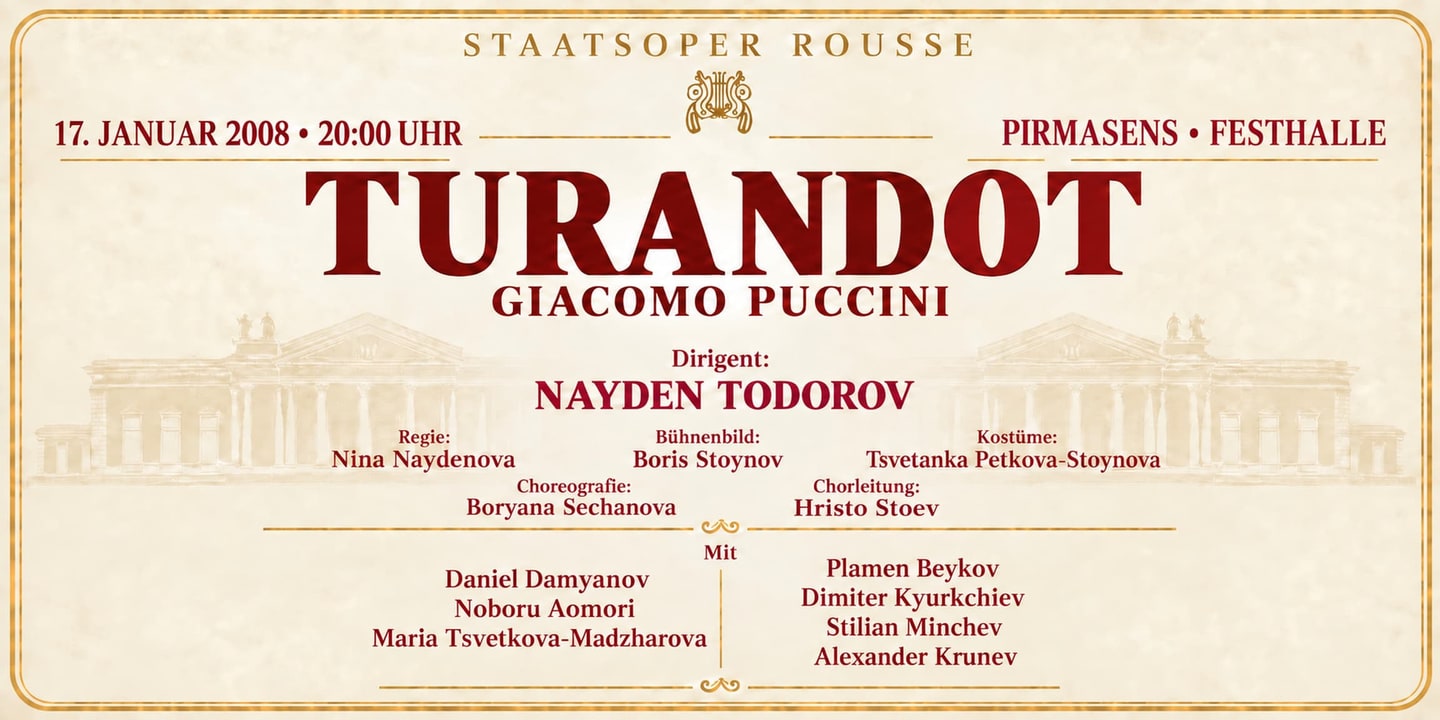 Event banner: Turandot by Puccini (17.01.2008)