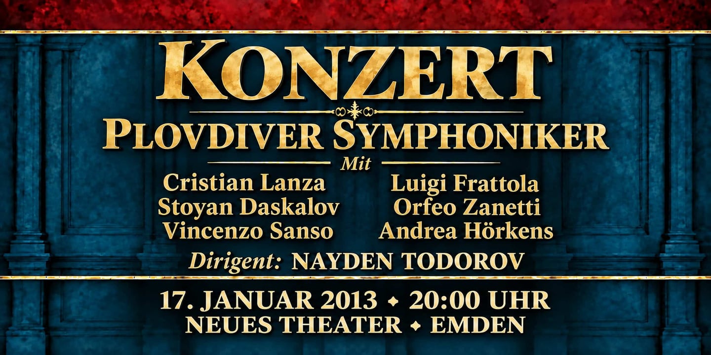 Event banner: Concert with Plovdiver Symphoniker (17.01.2013)