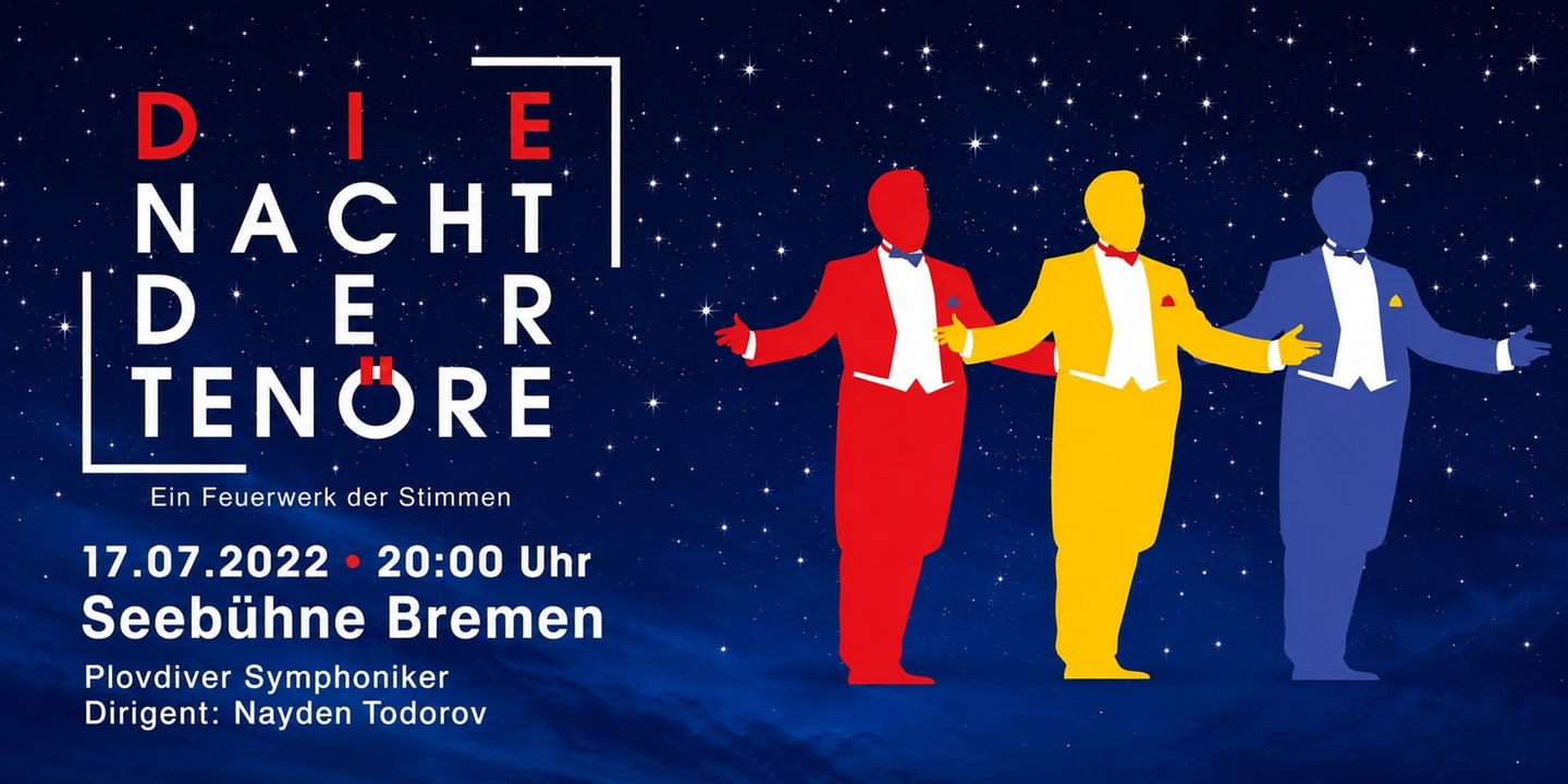 Event banner: Die Nacht der Tenöre (17.07.2022)