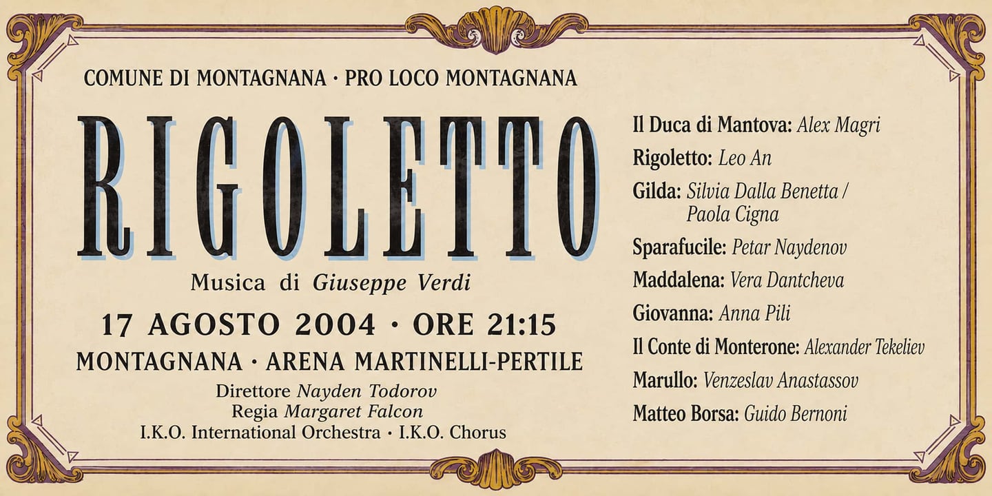 Event banner: Rigoletto (17.08.2004)