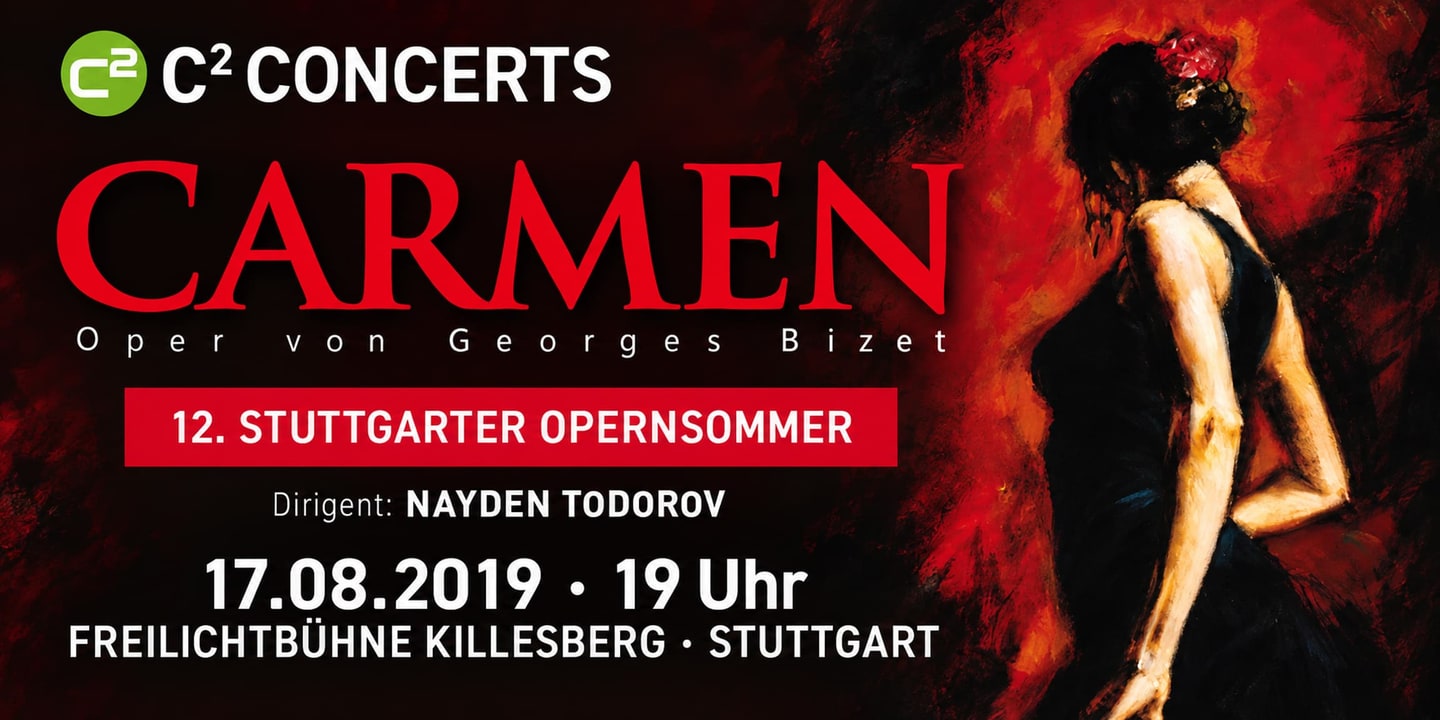 Event banner: Carmen in Stuttgart (17.08.2019)