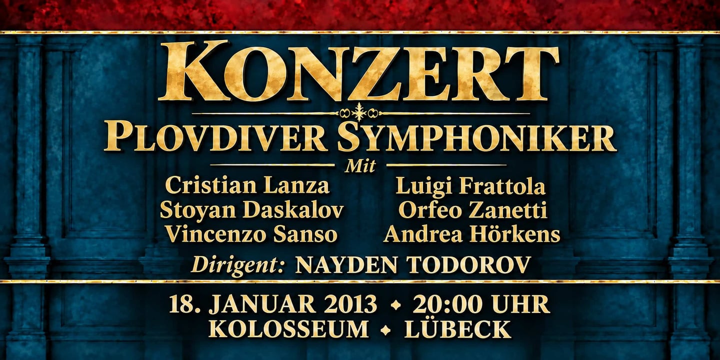 Event banner: Concert with Plovdiver Symphoniker (18.01.2013)