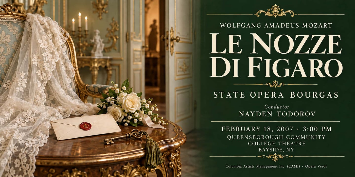 Event banner: Le nozze di Figaro by Mozart (18.02.2007)